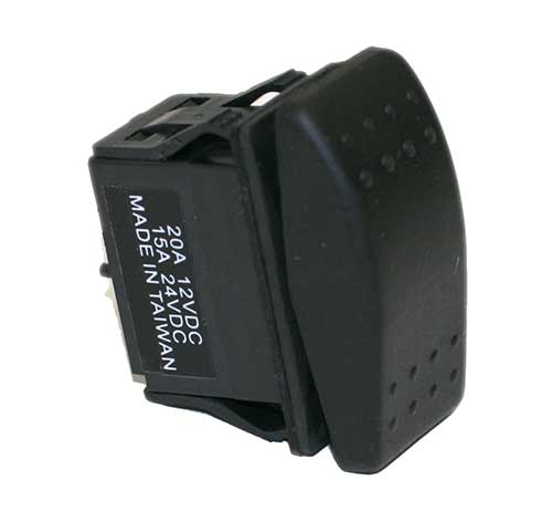 on on 12V 24V DC 1/4 quick plug DPDT 20A Momentary Rocker Switch 6 PIN off